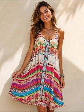green swirl knit dress Mid-Length Knitted Slit Dress Twirly Threads